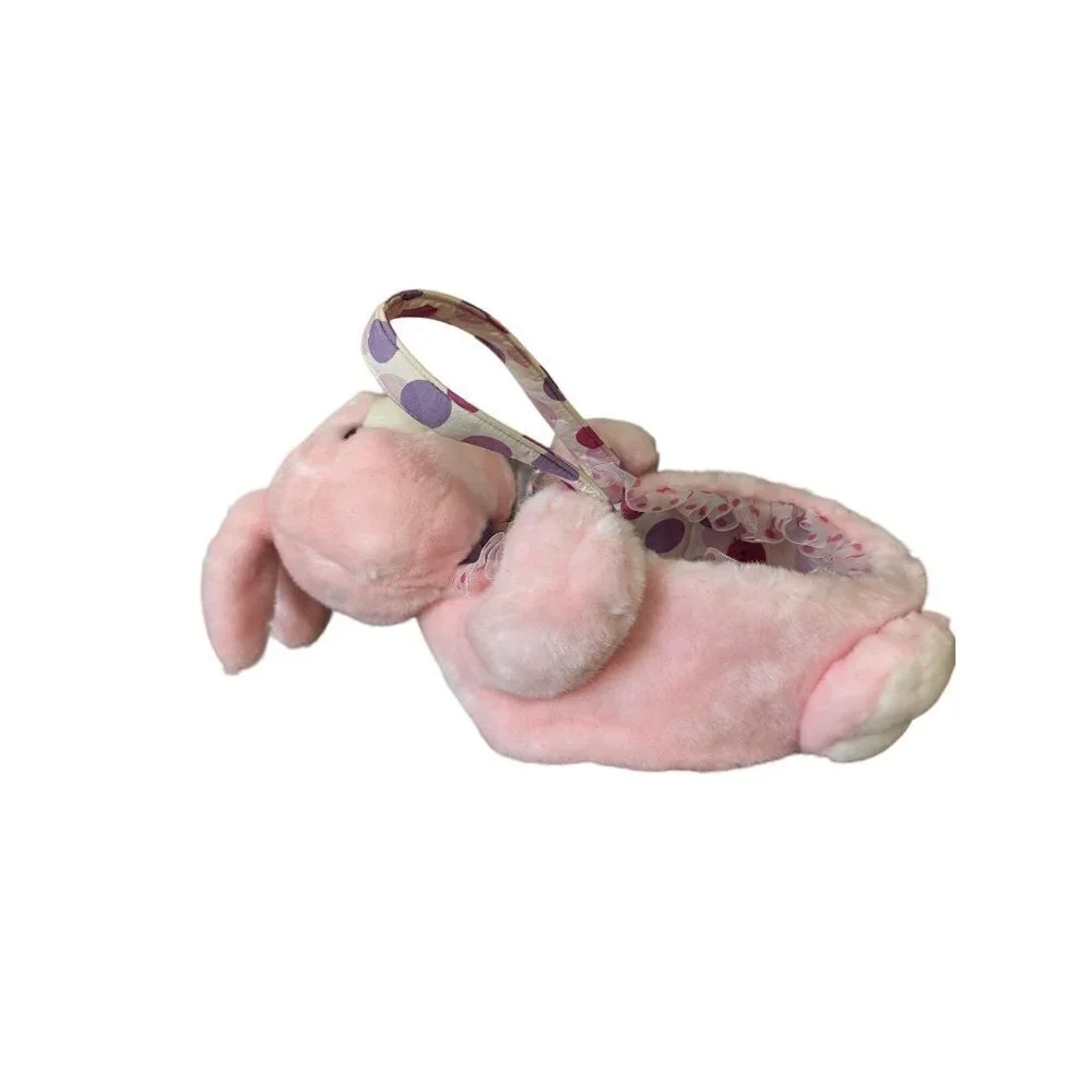 Wal mart  Bunny Rabbit Easter  Basket  pink 15 in‎